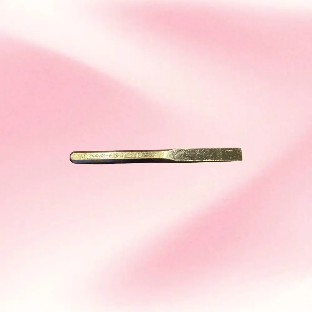 Vintage Snap-on Tools Chisel Tie Clip Gold Tone Mechanic Advertising MCM